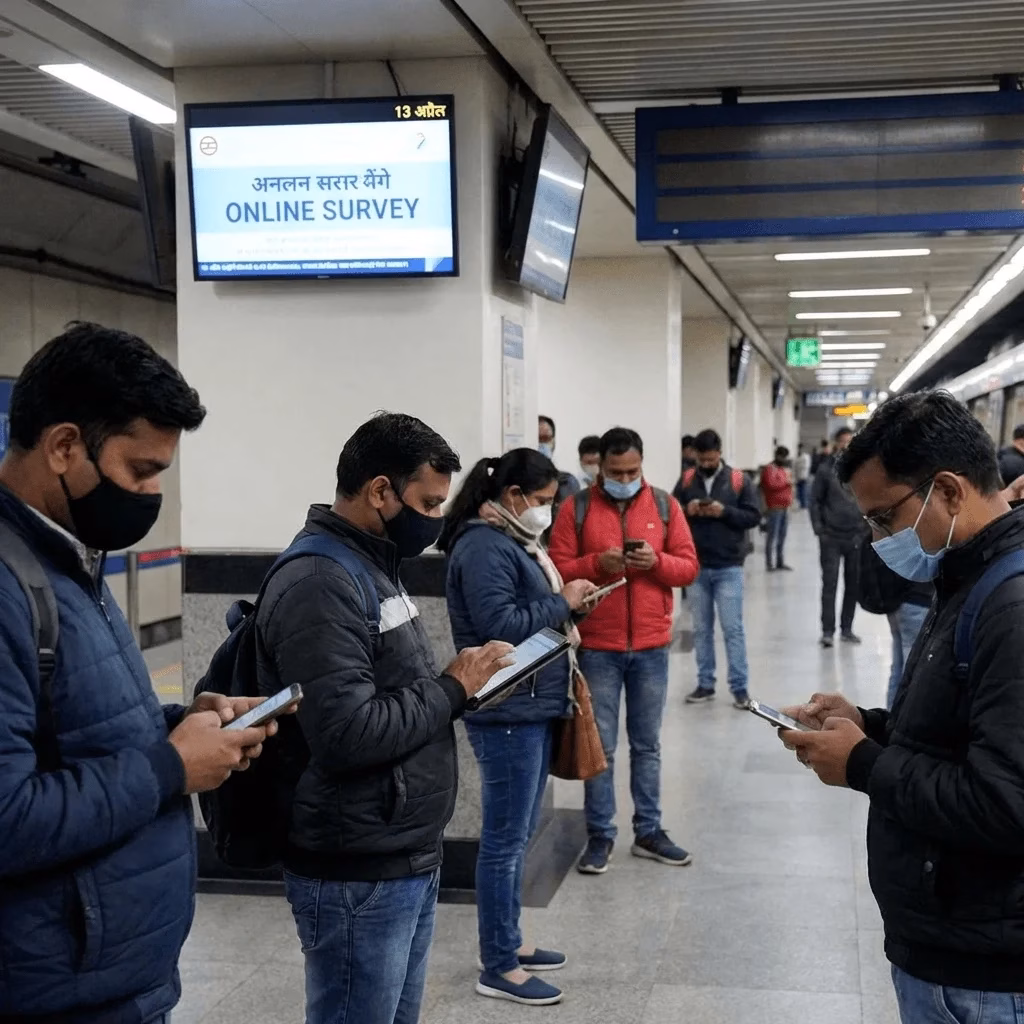 Delhi Metro का ऑनलाइन सर्वे 13 अप्रैल से, यात्री बता सकेंगे अपनी परेशानी और सुझाव
