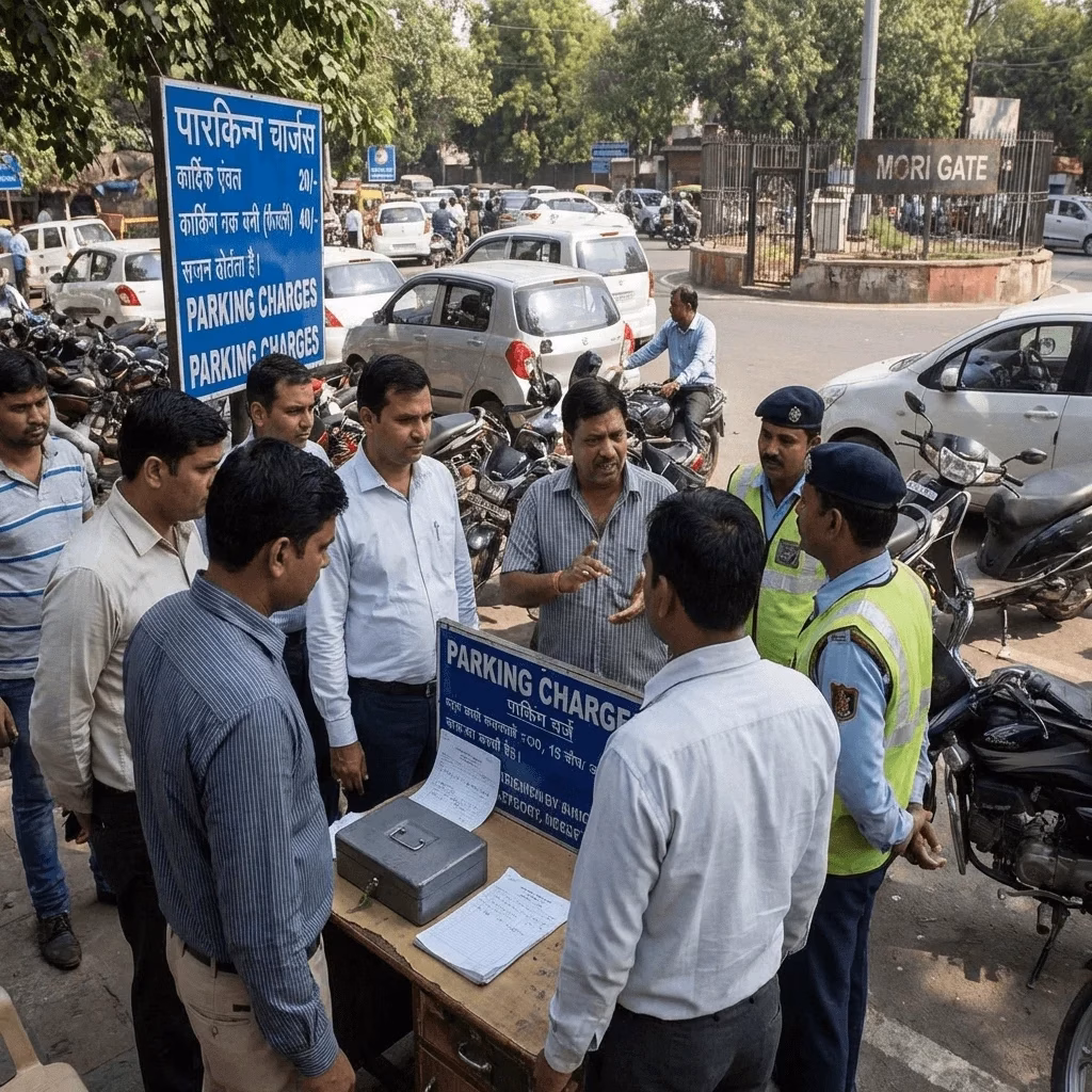 Delhi के Mori Gate पार्किंग में अवैध वसूली का आरोप, बस मालिकों से हर दिन वसूले जा रहे ₹4500 तक
