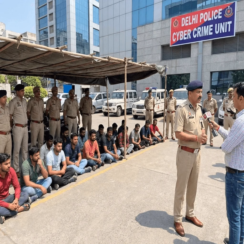 Delhi में साइबर ठगों के ‘म्यूल खाता गिरोह’ का भंडाफोड़, 14 लोग गिरफ्तार
