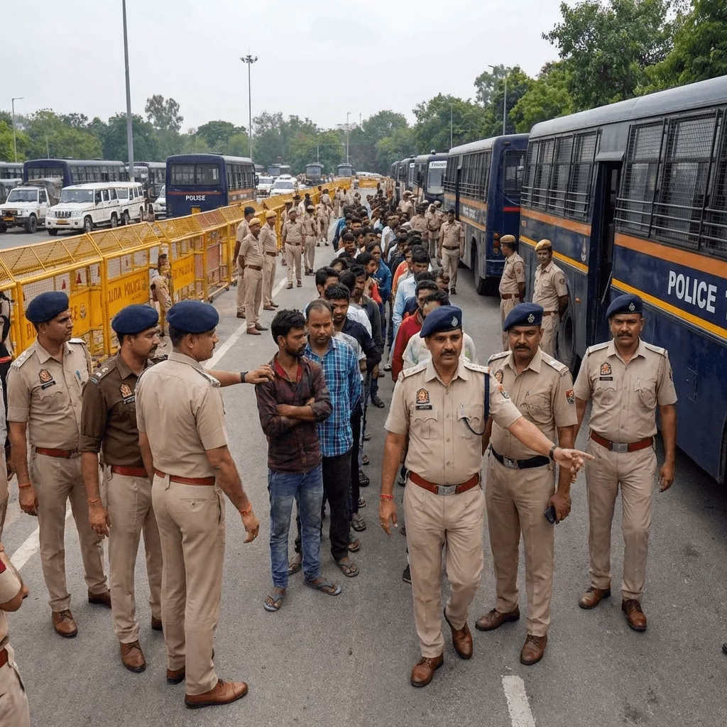 Delhi Police का बड़ा एक्शन, ‘ऑपरेशन साय-हॉक 4.0’ में 600 गिरफ्तार, 8300 से ज्यादा संदिग्ध हिरासत में