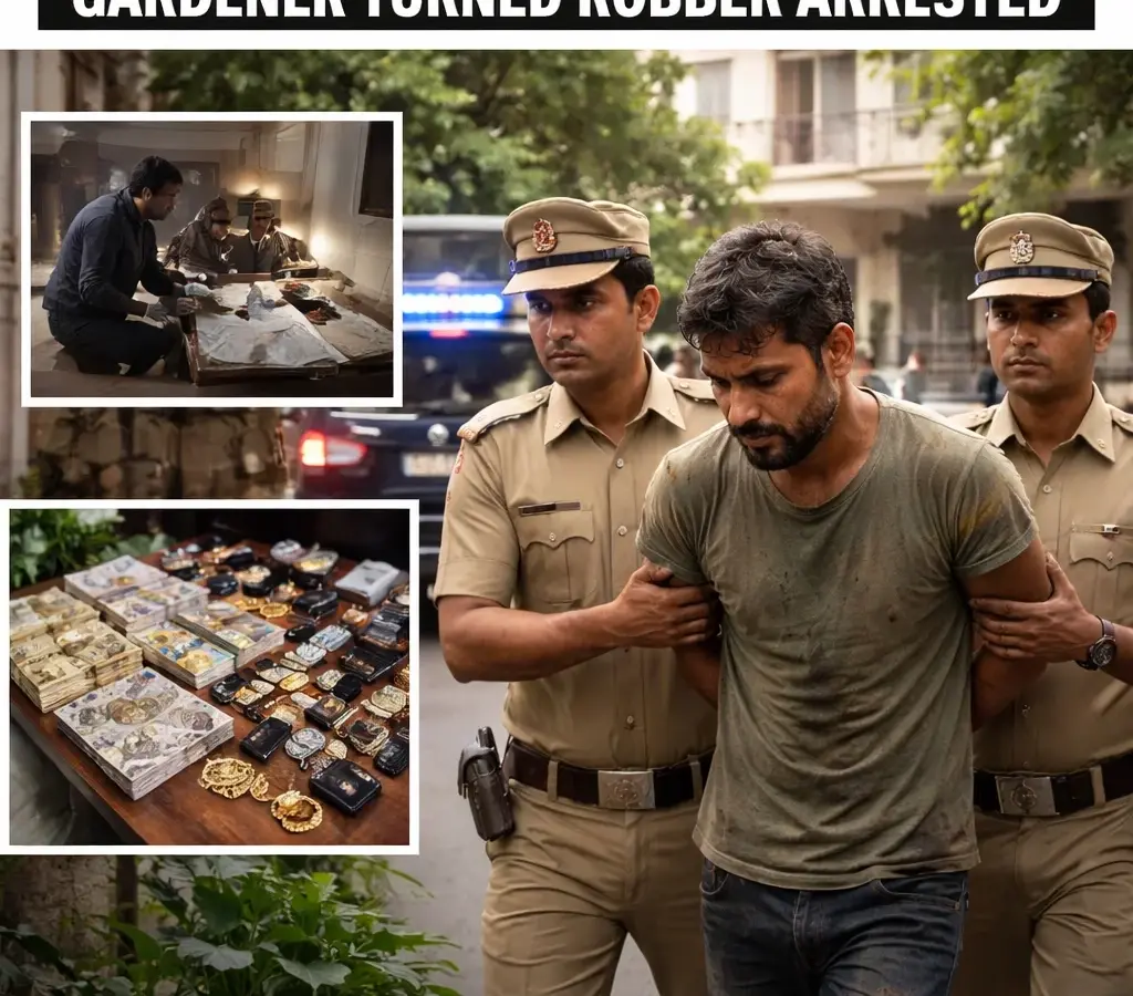 Delhi के GK-I में 1 करोड़ की चोरी का खुलासा, माली था मास्टरमाइंड, पुलिस ने किया गिरफ्तार