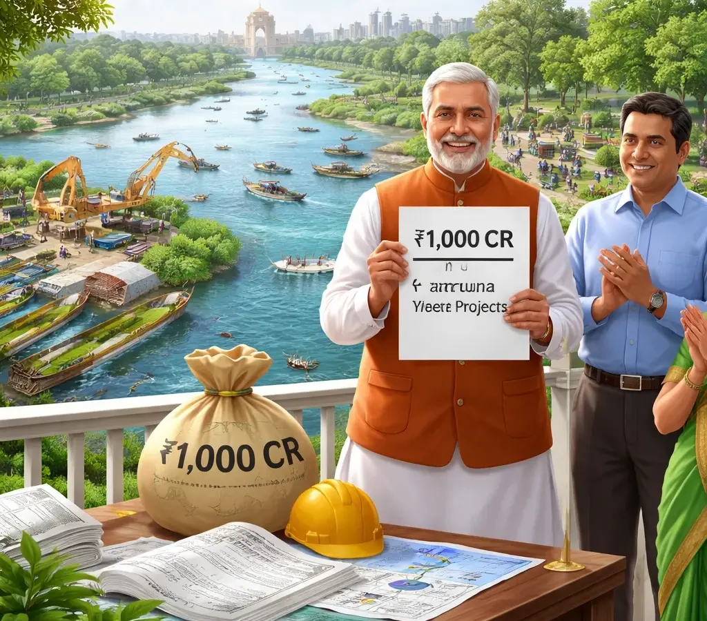 Delhi में यमुना की सफाई के लिए 1,000 करोड़ के प्रोजेक्ट्स को मंजूरी, 7 लाख लोगों को मिलेगा फायदा