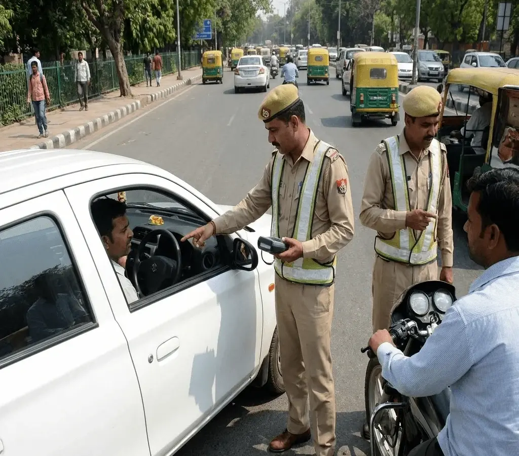 Delhi में ट्रैफिक नियम तोड़ने वालों पर होगी सख्त कार्रवाई, LG और CM ने दिए निर्देश, बदल गए चालान के नियम