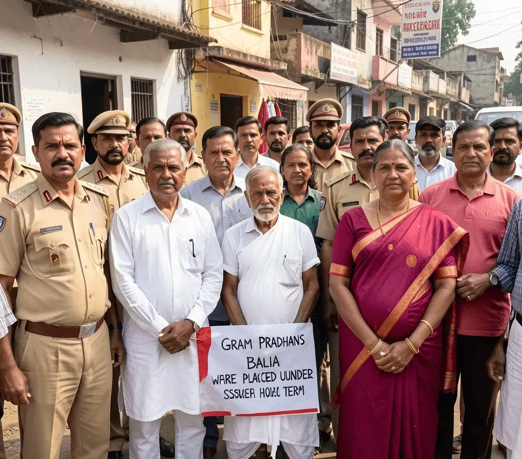 UP में कार्यकाल बढ़ाने की मांग को लेकर प्रधानों का प्रदर्शन, बलिया समेत कई जिलों में पदाधिकारी हाउस अरेस्ट
