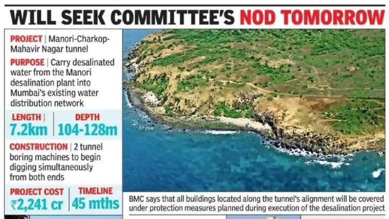 Mumbai में पानी की किल्लत दूर करने के लिए BMC बनाएगी 7.2km लंबी टनल, Manori प्लांट से जुड़ेगा शहर