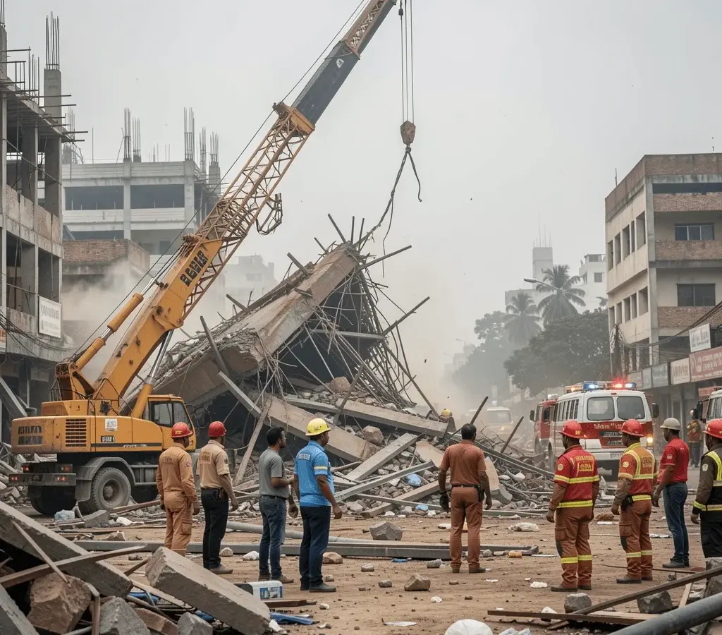 Mira Road में क्रेन गिरने से 21 साल के युवक की मौत, परिवार ने बिल्डर पर केस दर्ज करने की मांग की
