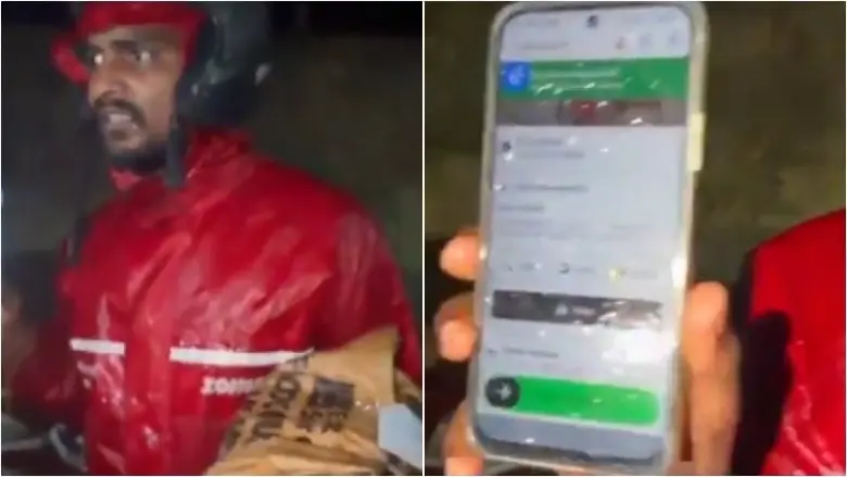 Delhi के Jantar Mantar में CJP प्रदर्शनकारियों के लिए Mumbai से आया खाना, बारिश में Zomato राइडर ने पहुंचाई डिलीवरी