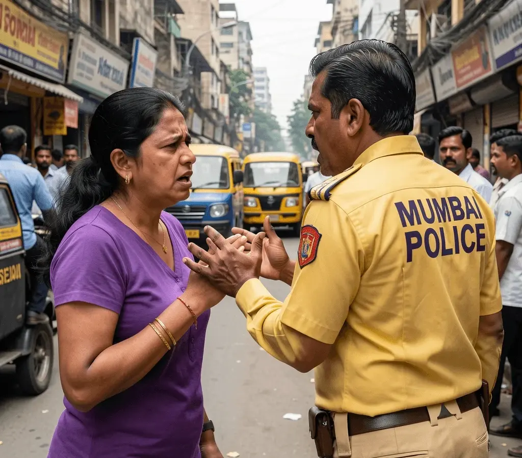 Mumbai में महिला और पुलिस के बीच तीखी बहस, सोशल मीडिया पर वीडियो वायरल