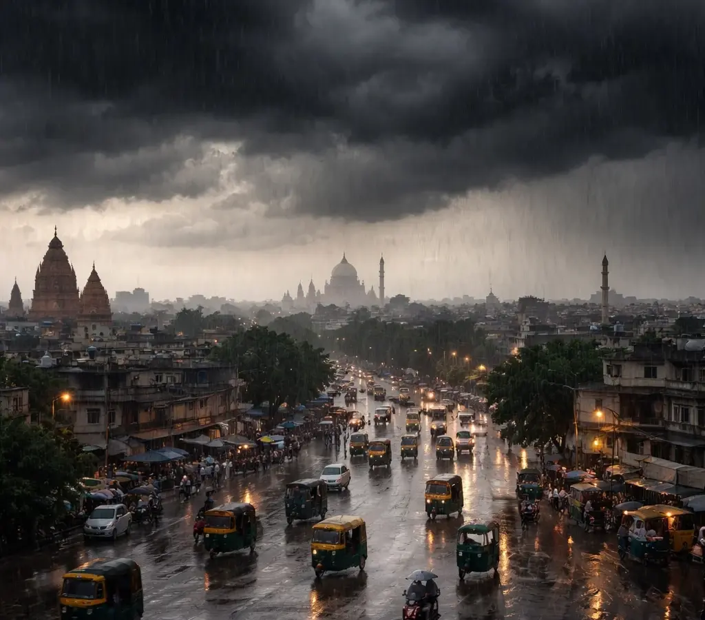 UP के कई जिलों में भारी बारिश का अलर्ट, IMD ने जारी की चेतावनी, रविवार से घटेगा मानसून का असर